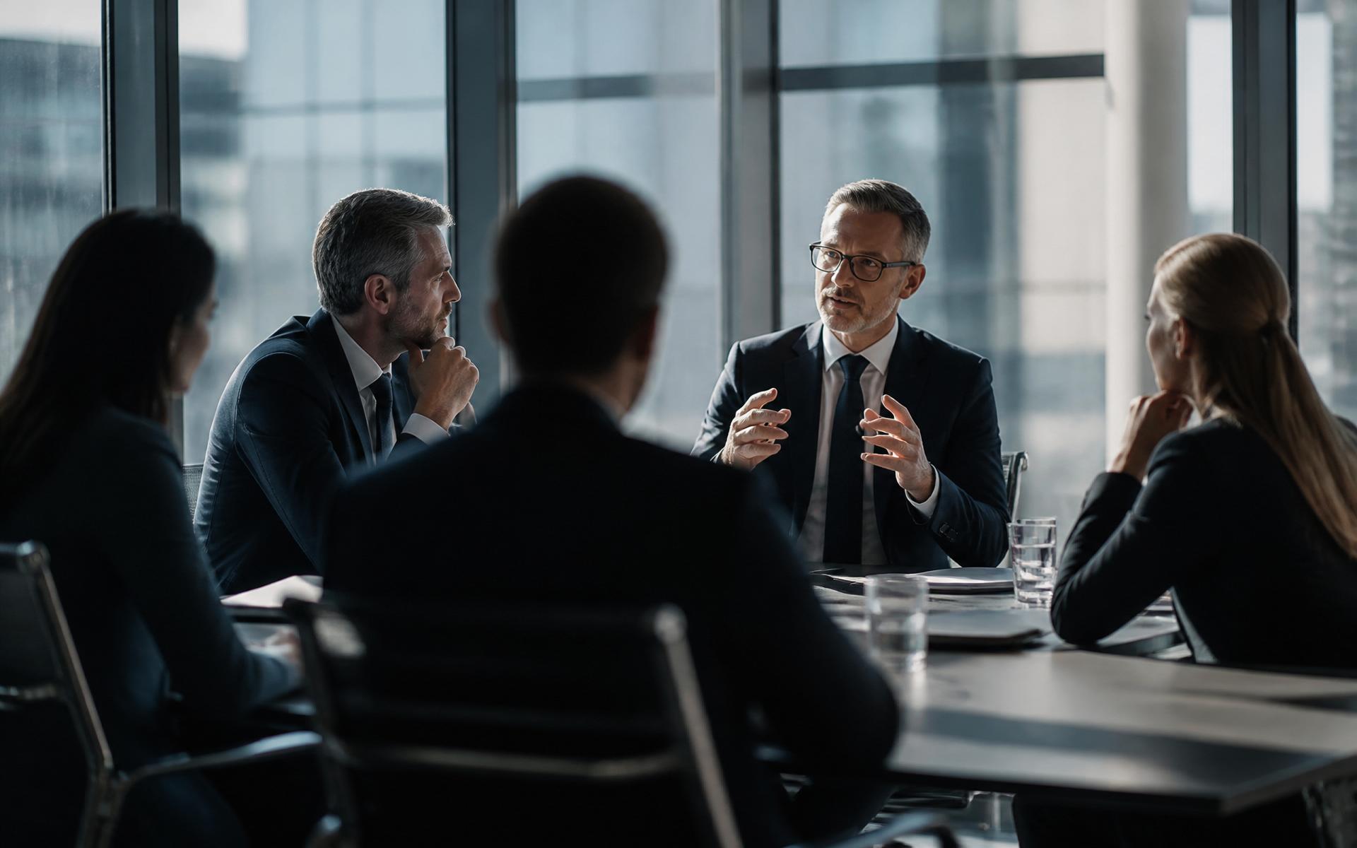 Executive strategic consulting meeting